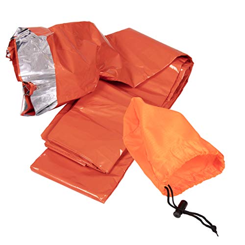 Rescue Guard Emergency Sleeping Bag Survival Blanket - Waterproof Bivy Sack for Winter Extreme Cold Gear Thermal Portable Outdoor Equipment (1) - Thumbnail 3