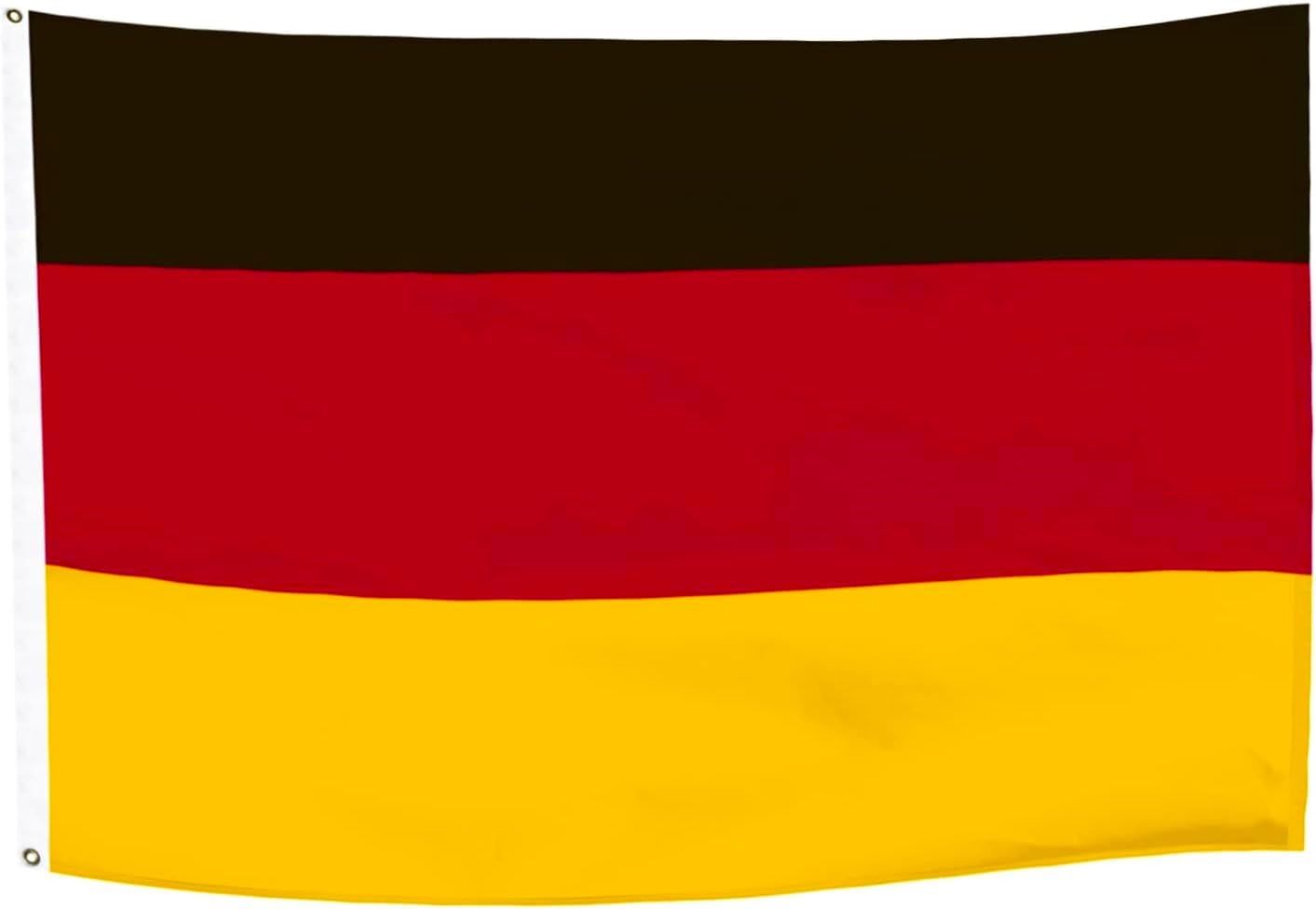 5x3ft Double Sided Germany National Flag Banner with Two Brass Grommets, Flags Banner, Large Germany Flags for Parade, Patriotic Activities, Garden Home Decoration