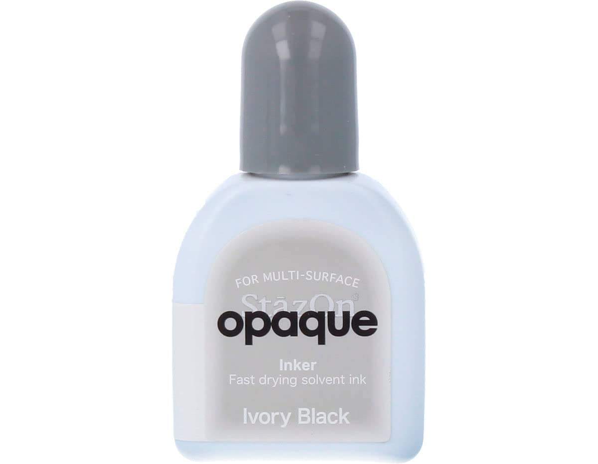 Tsukineko Stazon Ivory Ink Pad, Black