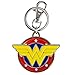 DC Comics Wonder Woman Colored Field Pewter Key Ring Action Figure,Multi,3