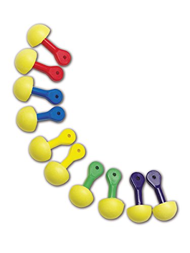 E-A-R by 3M 10080529210118 321-2200 Express Pod Uncorded Earplugs with Assorted Colored Grips, One Size Fits All (Pack of 100)