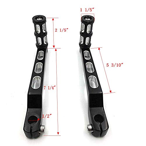 Golfire Motorcycle CNC Heel Toe Shift Levers w/Shifter Pegs Compatibility For Harley Touring Softail Trike