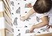 BROLEX Baby Fitted Crib Sheets: Kid Crib Sheets - Set of 2 for Toddler Standard Size Crib Mattress for Boys and Girls - Jersey Knit Crib Bed Sheets Owl Bear