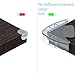 Mekudos Corner Guards - Baby Proofing - Clear - 4 Pack Safety Covers - Large Protector - Child Proof Table Bumpers - Fit for Glass Furniture