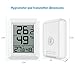 【New Version】 AMIR Digital Temperature and Humidity Monitor, Indoor Outdoor Thermometer, Humidity Meter with LCD Screen, Humidity Gauge for Home, Office, Baby Room, etc(Mini, Battery not Included)
