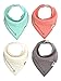 Matimati Baby Bandana Drool Bibs With Snaps For Girls & Boys - Super Absorbent, Soft, & Modern Set of 4 - Cute Baby Shower Gift (Solid Arrow Mint)