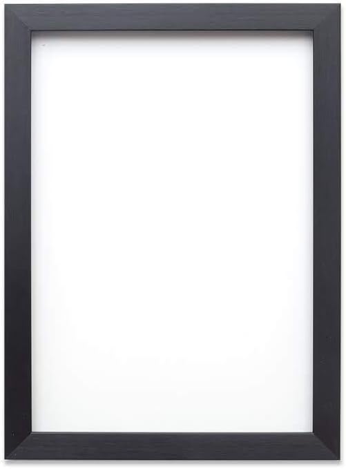Brushed Black Picture frame/photo frame/poster frame A4, A3 - With an MDF backing board- Ready to hang - With a High Clarity Styrene Shatterproof Perspex Sheet - Moulding measures 19mm wide and 15mm deep - Brushed Black 20" x 16"