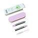 Reusable Straws Stainless Steel Metal - Telescopic Long Drinking Straw that is Portable, Collapsible, Retractable and Creates Zero Waste - Travel Case & Cleaning Tool Included (Baby Pink)