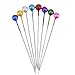 Outus Pearl Head Pins Straight Pins Mixed Colors 100 Pieces, 2 Pack