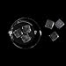 Original Whisky Stones BLACK By Teroforma – Handcrafted Polished Soapstone Beverage Chilling Cubes (Set of 9)