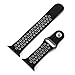 UMTELE Nike Series 2 Soft Silicone Replacement Sports Watch Strap with Ventilation Holes for Apple Watch, Medium/Large, Black/CoolGray, 42mm