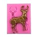 AT27clekca Cake Mould Baking Accessories Christmas Deer Silicone Mold Fondant Cake Chocolate Cookie Decorating Mould