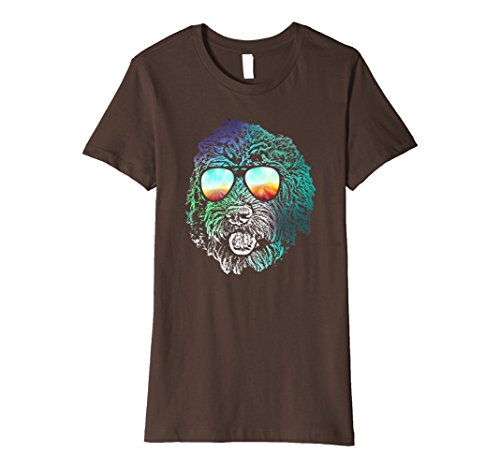 Womens Rowdy Labradoodle Neon T-Shirt XL Brown