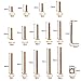 HULYTRAAT 114pcs Crib Hardware Replacement Kit, Made of Premium Zinc-Plated Steel, M6 Barrel Bolts in 14 Sizes: M6x16mm - M6x80mm, 14x4 Bolts and 56 Matching Nuts, 2 Allen Wrenches Included