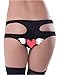 Luccy K Sexy Lingerie for Women for Sex Plus Size Prime Crotchless Open Crotch Back Bandage Large Size Panties Black L