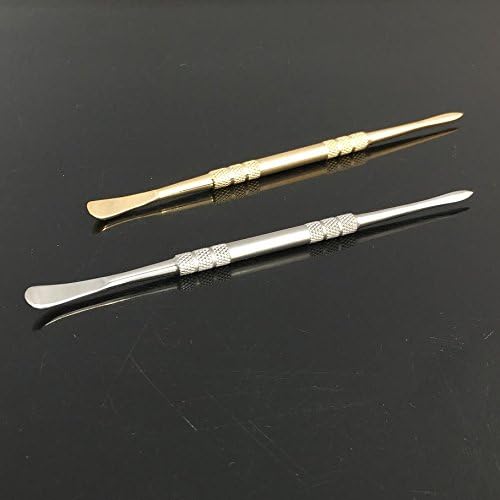 Oil spoon Nectar collecter catcher Stainless Steel Oil bottle catch tool 4.53 inch length Gold or Silver color (Silver)