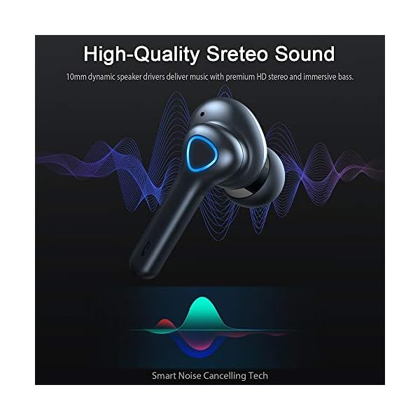 Motast-Wireless-Headphones-Wireless-Earbuds-with-CVC-80-Noise-Reduction-Bluetooth-50-Headphones-with-HD-HiFi-Stereo-IP7-Waterproof-Bluetooth-Earphones-Touch-Control-Built-in-Mic-30H-Playtime Wireless Earbuds, Wireless Headphones Sport Bluetooth 5.1 Headphones In Ear with Mic, IP7 Waterproof Wireless Earphones…