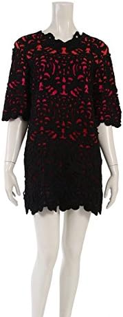 Amazon Co Jp ヴィヴィアンタム Vivienne Tam ワンピース レース 赤 黒 マルチカラー 中古 服 ファッション小物