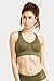 Sofra Women's 6 Pack of Seamless Padded Sports Bras-Perforated