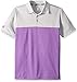 adidas Boys' Heathered Color Blocked Polo