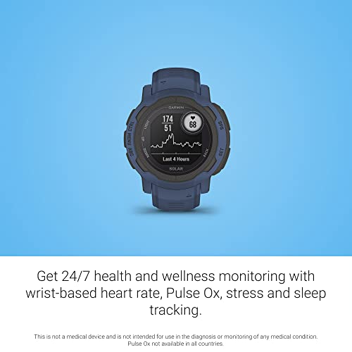 Garmin Instinct 2 Solar, GPS Outdoor Watch, Solar Charging Capabilities