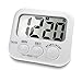 Borminy Digital Kitchen Timer, Large Screen Large Font Display, Magnetic Back Cooking Timer, Loud Alarm, Bracket, Simple Operation, White (Battery Included)