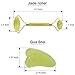 Jade Roller For Face, Skin Massager Treatment Therapy - Premium Authentic Himalayan Jade Stone Gua Sha Scrapping, Jade roller and gua sha set