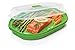 Prep Solutions by Progressive Microwavable Fish and Veggie Steamer, Steam Vent, Vegetable Steamer, BPA FREE, Dishwasher Safe