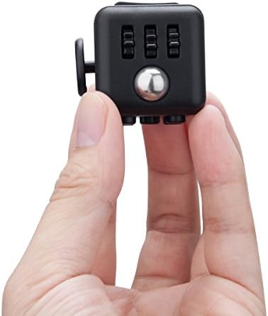 Adult fidget toys. Black Fidget Cube. A comfort cube for Stress relief & Anxiety