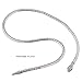 OUMOU Flexible Bendable Snake Jewelry Necklace Gothic Magnetic Choker Necklace - Versatile Can be used as Waistband Bracelet (White)