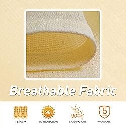 Cisvio 12'X12' Cream Shade Sail Rectangle Curved