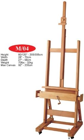 Mabef Studio Easel M 04 with elevation crank NEW