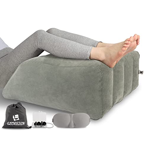 GLORSIGN Leg Elevation Pillow Inflatable, Wedge Pillows for Sleeping