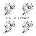 Stage Light Clamp (4pcs) Aluminum Mounting 1-1/4 to 1-3/8inch (33-35mm) OD Tubing/Pipe for Led Par Light Max Load 165lb