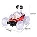 YKS Invincible Tornado Twister - Multifunctional Rechargeable RC Acrobatic Stunt Car with LED Lights and Music (Red)