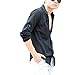Zbrandy Men's Grandad Collar Hawaiian Casual Shirts