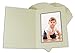 Golden State Art, Pack of 100, 4x6 Photo Folders, Cardboard Picture Frame, Paper Photo Frame Cards, Greetings/Invitation Cards, Special Events: Graduation, Christmas, Wedding(Ivory with Black Lining)