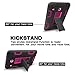 Tab E 8.0 Case,XIQI Three Layer Hybrid Rugged Heavy Duty Shockproof Anti-Slip Case Full Body Protection Cover for Tab E 8.0 inch,Black Hot Pink