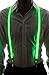 Neon Nightlife Men's Light Up LED Suspenders, One Size, Green