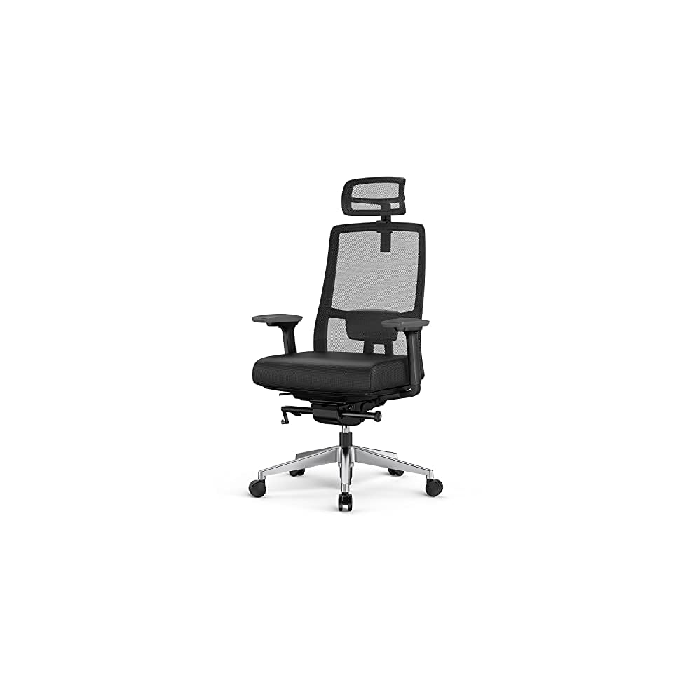 Duwinson Ergonomic Home Office Chair With 4Way Adjustment Armrest