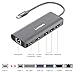 Lenovo USB C Hub, 6 in 1 USB C Adapter with Ethernet, 4K HDMI, USB C Power Delivery, 2 USB 3.0 Ports, SD Card Reader, Portable for The Mac Pro and Other Type C Laptops