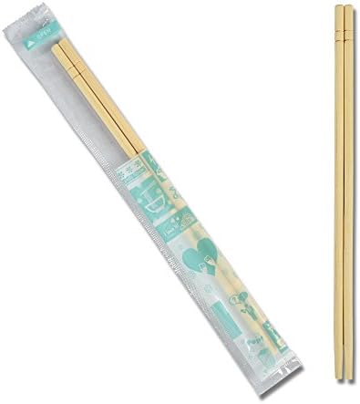 good2Box Premium Disposable UV Treated Bamboo Chopsticks, Transparent Clear Sleeved, Separated 7.87", Bag of 50
