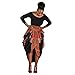 NEARTIME Women Dress, Irregular African Print Dress Casual Long Sleeve Maxi Dresses (L) …