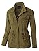 LE3NO Womens Anorak Utility Safari Military Jacket with Pockets