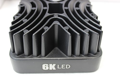 6K LED 427S Square LED Work Light Lamp, Off Road High Power ATV, Jeep Wrangler RV Trailer Fishing Boat Tractor Truck Spot, 27W - 4 Pack