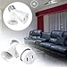 UL Listed Light Socket to Plug Screw-in Adapter w. Safety Seal Polarized 2 Prong to 3 Prong Outlet Adapter Grounding Plug Converter + Waterproof Outdoor Extension Cord Plug Cover (2 Sets)