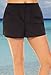 swimsuitsforall Women's Plus Size Chlorine Resistant Cargo Short 18 Black