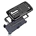 Anyshock Heavy Duty Shockproof Durable Full Body Protection Rugged Hybrid holster Case with belt Swivel clip, built-in Screen Protector and Kickstand for LG G Stylo 2/G Stylus 2/LS775-Gray