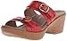 Dansko Women's Jessie Wedge Sandal, Red Full Grain, 39 EU/8.5-9 M US