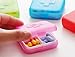 4PCS Portable 4 Slots Capsules Cross Pill Case Box,Random Color